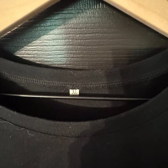 Womens Basic Black Cap Sleeve Tee Extra Large - Picture 2 of 3